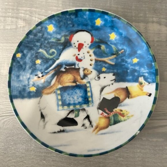 Christmas Plates, Set of 3 - Picture 4 of 6